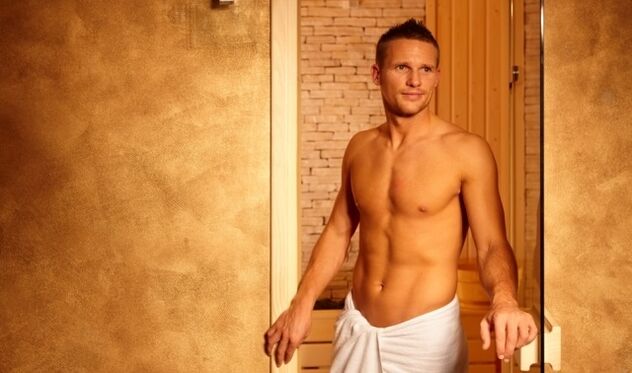 man in public bath before penis enlargement